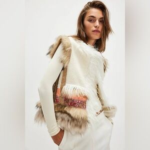 $518! Sold Out! Free People & NIGEL PRESTON  Anouska Gilet XL NEW